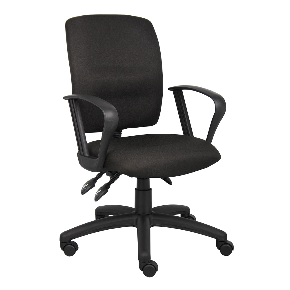 Boss B3037 Multifunction Crepe Fabric Mid Back Task Chair