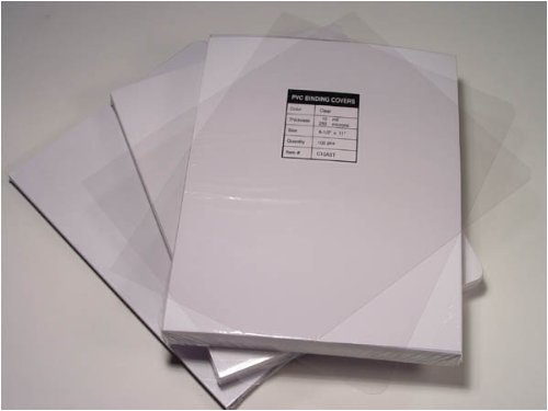 Akiles 5 Mil 85 x 14 Square Corner With Tissue Interleaving Crystal Clear Binding Cover 100 Pack