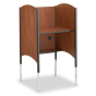 Smith Carrel Height Adjustable Hi-Lo Carrel with CPU Shelf (Shown in Cherry)