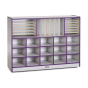 Jonti-Craft Rainbow Accents Sectional Mobile Cubbie Classroom Storage (Shown in Purple)