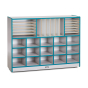 Jonti-Craft Rainbow Accents Sectional Mobile Cubbie Classroom Storage (Shown in Teal)