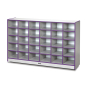 Jonti-Craft Rainbow Accents 30 Cubbie-Tray Mobile Classroom Storage, Purple