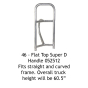 Wesco 46 Flat Top Super D Handle fits Straight and Curved Frames