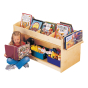 Jonti-Craft Mobile Book Browser Stand (Example of use, storage trays not included)