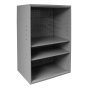 Durham Steel 20" W x 14" D x 33" H Abrasive Storage Cabinet With Pegboard and 2 Adjustable Shelves