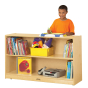 Jonti-Craft Low 2-Shelf Adjustable Mobile Classroom Bookcase