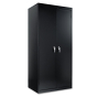 Alera 36" W x 24" D x 78" H Storage Cabinet in Black, Assembled