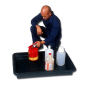 Ultratech Ultra-Utility Spill Containment Trays (36" x 36" model, example of application)