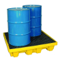 Ultratech 1231 P4 51" W x 51" L Nestable Spill Pallet with Drain, 66 Gallons (example of application)