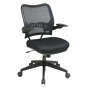 Office Star Space Seating Deluxe AirGrid Mesh Mid-Back Office Task Chair (Shown in Black)
