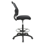 Office Star Space Seating Deluxe AirGrid Mesh Drafting Chair, Black