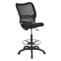 Office Star Space Seating Deluxe AirGrid Mesh Drafting Chair, Black