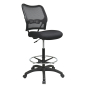 Office Star Space Seating Deluxe AirGrid Mesh-Back Drafting Chair (Shown in Black)