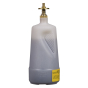 Justrite 14012 Polyethylene 1 Quart Dispensing Safety Can, Translucent