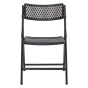 NPS Airflex Polypropylene Folding Chair, 4-Pack, Black
