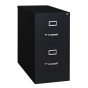 Hirsh 2-Drawer 26.5" Deep Vertical File Cabinet, Black