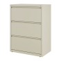 Hirsh HL10000 Series 3-Drawer 30" Wide Full-Width Pull Lateral File Cabinet, Letter & Legal