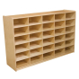 Wood Designs Childrens Classroom 30-Cubby Storage Unit