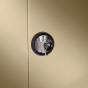 Recessed handle shown