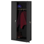 Tennsco Deluxe Wardrobe Cabinets (shown in black)