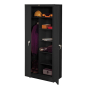 Tennsco 7814 Deluxe Combination Wardrobe and Storage Cabinet (shown in black)