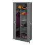 Tennsco 2472 Deluxe Combination Wardrobe and Storage Cabinet (shown in medium grey)