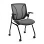 Global Roma 1899 Mesh Back Fabric Mid-Back Nesting Guest Chair