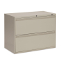 Global 1942P-2F12 2-Drawer 42" Wide Lateral File Cabinet, Letter & Legal (Shown in Desert Putty)