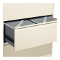 Fixed drawer with hanging file bars