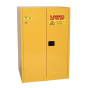 Eagle 1992 Manual Two Door Flammable Safety Cabinet, 90 Gallons, Yellow