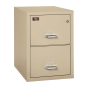 FireKing 2-Drawer 31" Deep 2-Hour Rated Fireproof File Cabinet, Legal - Shown in Parchment