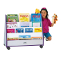 Jonti-Craft Rainbow Accents Double Sided Pick-a-Book Mobile Display Stand