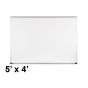 Best-Rite 202AF Aluminum Trim 5 ft. x 4 ft. Porcelain Magnetic Whiteboard