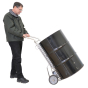 Wesco 156DH-PP8-SS 700 lb Load 30 & 55-Gallon Drum Stainless Steel Hand Truck (Different Wheels)