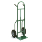 Wesco 646Z2 Standard Steel Hand Truck 7" x 14" Nose 600 lbs Capacity 10" Poly/Solid Rubber Wheels