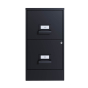Hirsh SOHO 2-Drawer 18" Deep Premier Vertical File Cabinet, Letter, Black