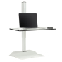 Safco Rise Electric Sit-Stand Converter Desk Mount, White