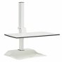 Safco Rise Electric Sit-Stand Converter Desk Mount, White