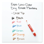 Expo Low-Odor Dry Erase Marker and Organizer Kit, Assorted, Pack of 6 Markers, 1 Eraser