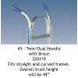 Wesco 45 Twin Dual Handle with Brace fits Straight and Curved Frames