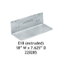 Wesco E18 Aluminum 18" W x 7.625" D Extruded Noseplate