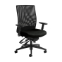 Global Weev 2221-3 Mesh and Fabric Mid-Back Office Chair (Shown in Black)