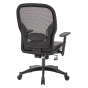 Office Star Space Seating Professional Mesh-Back Eco-Leather High-Back Executive Office Chair