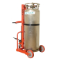 Wesco HLCC-B 1000 lb Load Hydraulic 20" Dia. Cylinder Hand Truck with Brake (Cylinder Is Not Included)