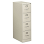 HON 4-Drawer 25" Deep Vertical File Cabinet, Letter Size (Shown in Light Grey)