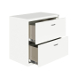 Hirsh SOHO 2-Drawer 30" Wide Arc Pull Lateral File Cabinet, Letter