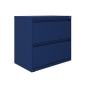 Hirsh SOHO 101 2-Drawer 30" Wide Lateral File Cabinet, Navy