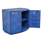 Just-Rite Corrosives Acids Polyethylene Safety Cabinet, Thirty-Six 2-1/2 Liter Bottles, Royal Blue