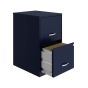 Hirsh SOHO 2-Drawer 18" Deep Smart Vertical File Cabinet, Letter