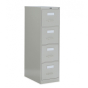 Global 25-400 4-Drawer 25" Deep Vertical File Cabinet, Letter (Shown in Light Grey)